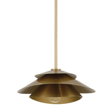 Hiro 1 Light Large 14 Inch Pendant Lighting Hunter Alturas Gold 